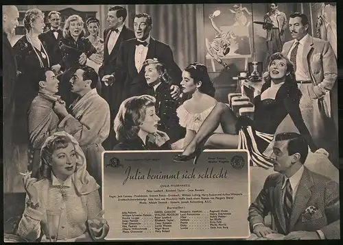 Filmprogramm IFB Nr. 434, Julia benimmt sich schlecht, Greer Garson, Walter Pidgeon, Regie: Jack Conway