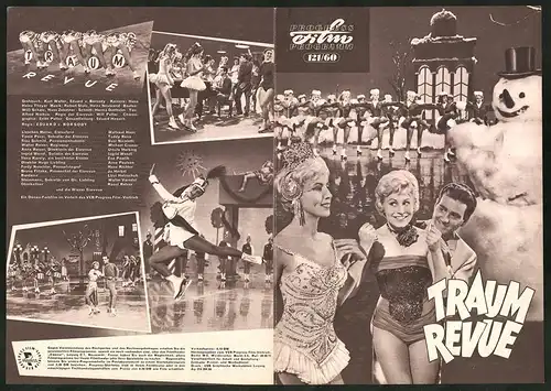 Filmprogramm PFP Nr. 121 /60, Traum Revue, Waltraut Haas, Teddy Reno, Regie: Eduard v. Borsody