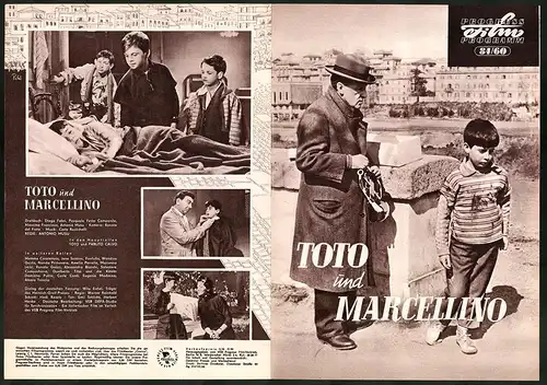Filmprogramm PFP Nr. 84 /60, Toto und Marcellino, Toto, Pablito Calvo, Regie: Antonio Musu