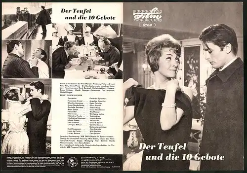 Filmprogramm PFP Nr. 9 /64, Der Teufel und die 10 Gebote, Francoise Arnoul, Charles Aznavour, Regie: Julien Duvivier