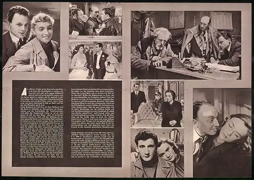 Filmprogramm PFP Nr. 126 /57, Die schwarze Akte, Günter Haack, Franz Arzdorf, Regie: André Cayatte