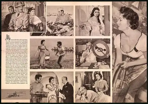 Filmprogramm PFP Nr. 71 /57, Liebe, Brot und 1000 Küsse, Sophia Loren, Vittorio De Sica, Regie: Dino Risi
