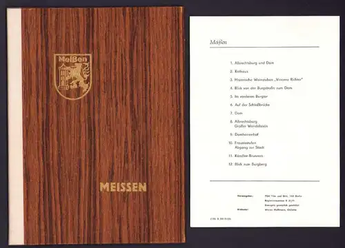 12 Fotografien Ansicht Meissen, Herausgeber PGH Film und Bild Berlin, Foto Werber Hoffmann, Das Leben im Sozialismus-DDR