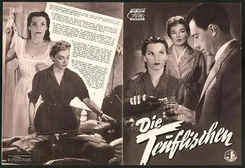 Filmprogramm DNF, Die Teuflischen, Simone Signoret, Vera Clouzot, Regie: H.-G. Clouzot