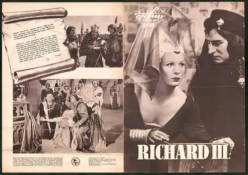 Filmprogramm PFP Nr. 84 /59, Richard III., Cedric Hardwicke, Nicholas Hannen, Regie: Laurence Olivier