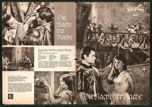 Filmprogramm PFP Nr. 9 /63, Die Nacht der Rache, Sergio Fantoni, Agnes Laurent, Regie: G. M. Scotese