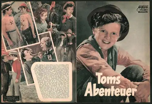 Filmprogramm DNF, Toms Abenteuer, Mark Twain, Die Abenteuer des Tom Sawyer, Regie: Norman Taurog