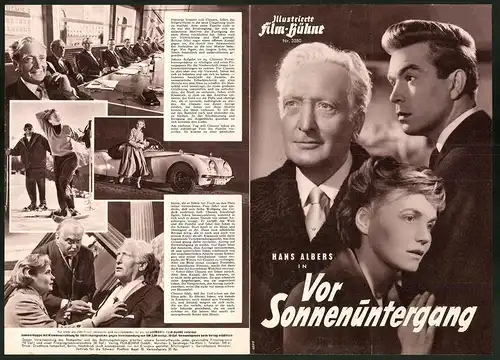 Filmprogramm IFB Nr. 3280, Vor Sonnenuntergang, Hans Albers, Annemarie Düringer, Regie: Gottfried Reinhardt