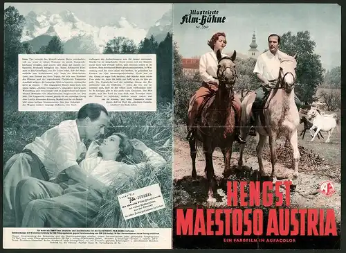 Filmprogramm IFB Nr. 3369, Hengst Maestoso Austria, Paul Klinger, Nadja Gray, Regie: Hermann Kugelstadt