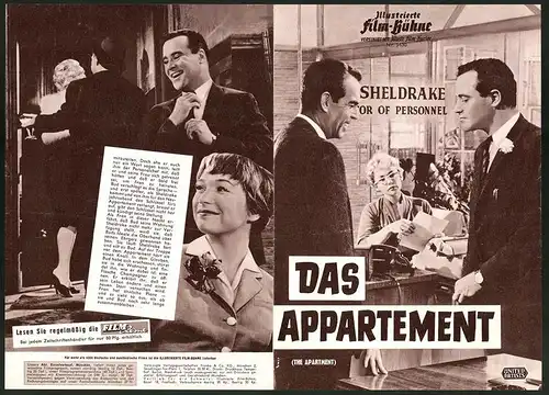 Filmprogramm IFB Nr. 5430, Das Appartement, Jack Lemmon, Shirley MacLaine, Regie: Billy Wilder
