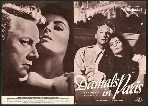 Filmprogramm IFB Nr. 2906, Damals in Paris, Van Johnson, Elizabeth Taylor, Regie: Richard Brooks