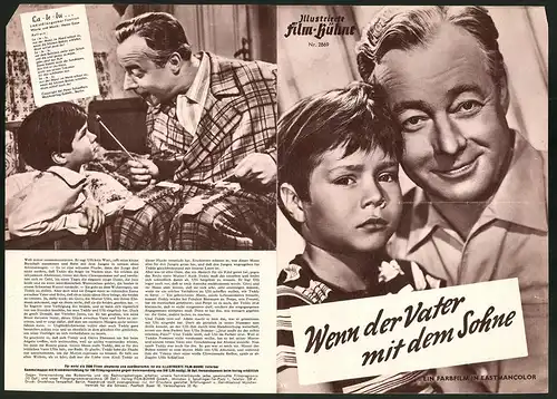 Filmprogramm IFB Nr. 2869, Wenn der Vater mit dem Sohne, H. Rühmann, Oliver Grimm, Regie: Hans Quest