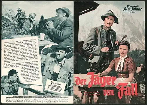 Filmprogramm IFB Nr. 3530, Der Jäger von Fall, Rudolf Lenz, Traute Wassler, Regie: Gustav Ucicky