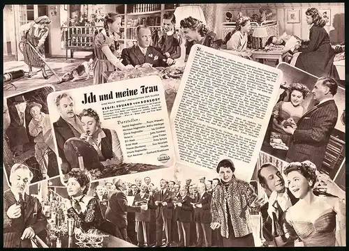 Filmprogramm IFB Nr. 2004, Ich und meine Frau, Paula Wessely, Attila Hörbiger, Regie: Eduard von Borsody