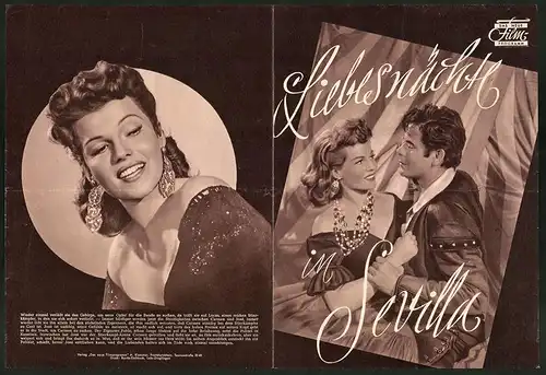 Filmprogramm DNF, Liebesnächte in Sevilla, Rita Hayworth, Glenn Ford, Regie: Charles Vidor