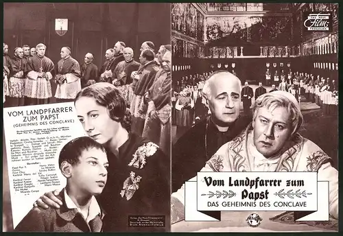 Filmprogramm DNF, Vom Landpfarrer zum Pabst, Henry Vidon, Isa Miranda, Regie: Umberto Scarpelli