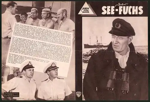 Filmprogramm DNF, Der See-Fuchs, John Wayne, Lana Turner, Regie: John Farrow