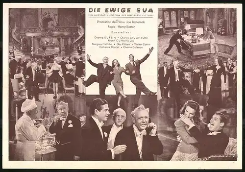 Filmprogramm IFB Nr. 1, Die ewige Eva, Deanna Durbin, Charles Laughton, Regie: Henry Koster