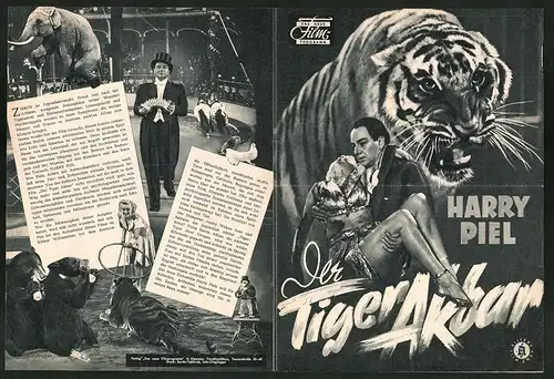 Filmprogramm DNF, Der Tiger Akbar, Harry Piel, Friedel Hardt, Regie: Harry Piel