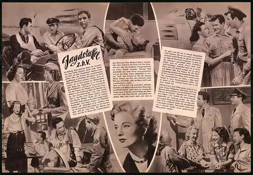 Filmprogramm DNF, Jagdstaffel z. b. V., Robert Stack, Coleen Gray, Regie: Louis King