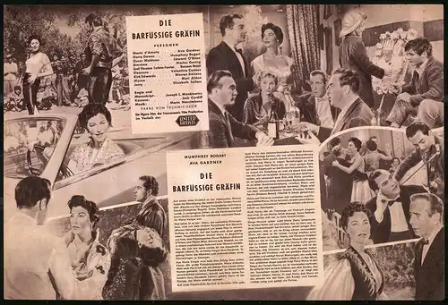 Filmprogramm DNF, Die barfüssige Gräfin, Ava Gardner, Humphrey Bogart, Regie: J. L. Mankiewicz