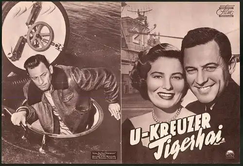 Filmprogramm DNF, U-Kreuzer Tigerhai, William Holden, Nancy Olson, Regie: John Farrow