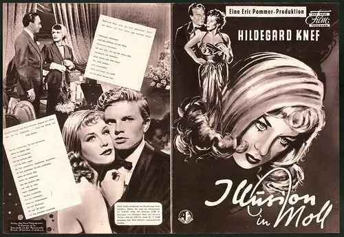 Filmprogramm DNF, Illusion in Moll, Hildegard Kneff, Hardy Krüger, Regie: Rudolf Jugert