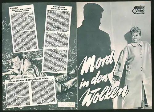 Filmprogramm DNF, Mord in den Wolken, Doris Day, Louis Jourdan, Regie: Andrew L. Stone