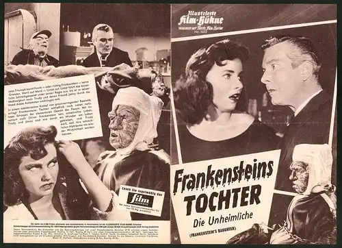 Filmprogramm IFB Nr. 5052, Frankensteins Tochter, Sandra Knight, Donald Murphy, Regie: Richard Cunha