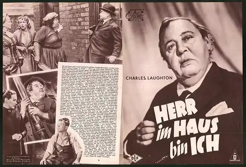 Filmprogramm DNF, Herr im Haus bin ich, Charles Laughton, John Mills, Regie: David Lean