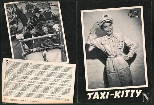 Filmprogramm DNF, Taxi-Kitty, Hannelore Schroth, Carl Raddatz, Regie: Kurt Hoffmann