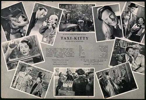 Filmprogramm DNF, Taxi-Kitty, Hannelore Schroth, Carl Raddatz, Regie: Kurt Hoffmann