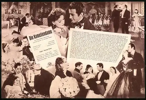 Filmprogramm DNF, Kameliendame, Greta Garbo, Robert Taylor, Regie: George Cukor