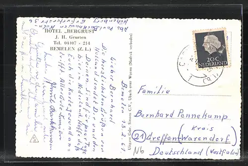 AK Bemelen, Hotel Bergrust
