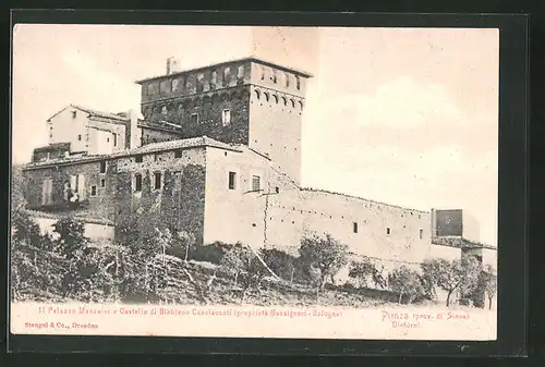 AK Pienza, Il Palazzo Massaini o Castelle di Bibbiano Cacciaconti