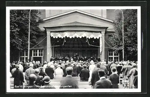 AK Bad Kissingen, Morgenchoral im Kurgarten