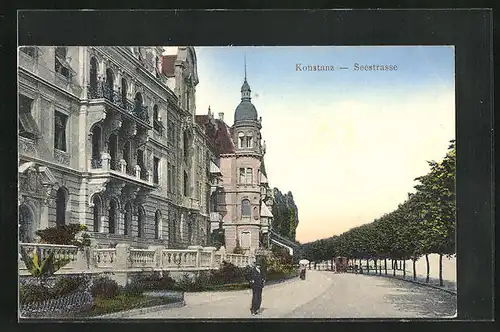 AK Konstanz, Blick in die Seestrasse