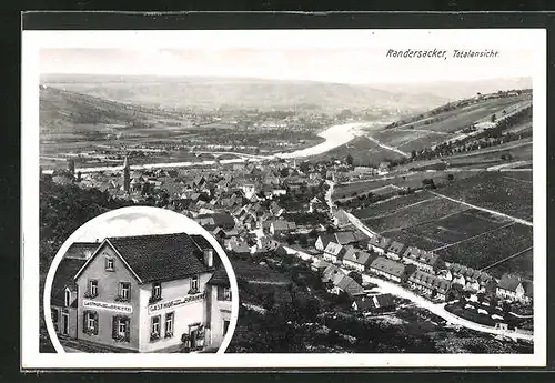 AK Randersacker, Gasthof zur früheren Brauerei, Teilansicht