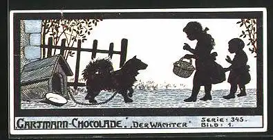 Sammelbild Gartmann Chocolade, Aus dem Leben eines Kindes, Serie 345, Bild 1, der Wächter