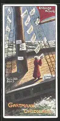 Sammelbild Gartmann Chocolade, Das Geisterschiff, Serie 360, Bild 5, Erlösungsversuch