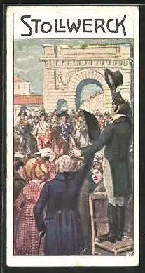 Sammelbild Stollwerck, Einzug der Verbündeten in Paris 1814