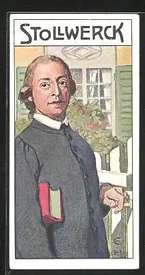 Sammelbild Stollwerck, Porträt Johann Gottfried von Herder, Theologe