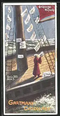 Sammelbild Gartmann-Chocolade, Das Geisterschiff, Abduls Erlösungsversuch, Koransprüche