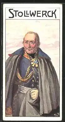 Sammelbild Stollwerck Gold, Aus grosser Zeit, Karl Graf von Zieten