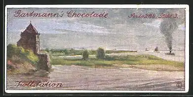 Sammelbild Gartmann Chocolade, Am Niederrhein, Serie 288, Bild 3, Zollstation