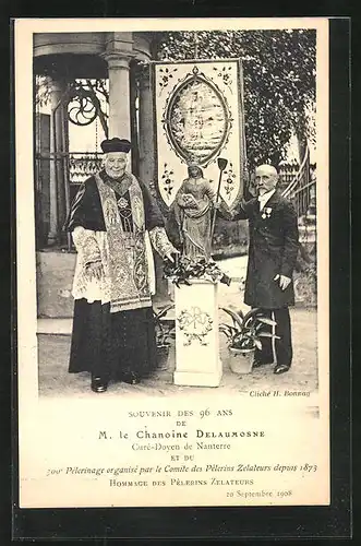 AK Nanterre, 96 ans de M. le Chanoine Delaumosne, Curé-Doyen de Nanterre