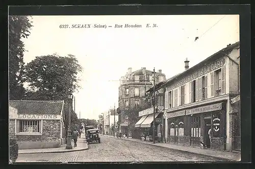 AK Sceaux, Rue Houdan, Hôtel-Restaurant de la Gare