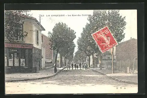 AK La Garenne, La Rue du Centre