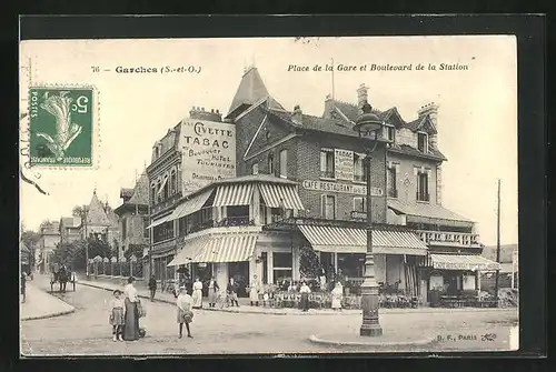 AK Garches, Place de la Gare et Boulevard de la Station