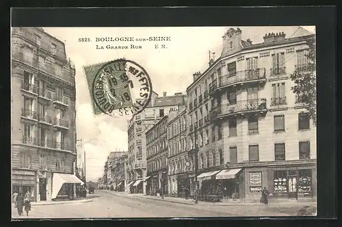 AK Boulogne-sur-Seine, La Grande Rue